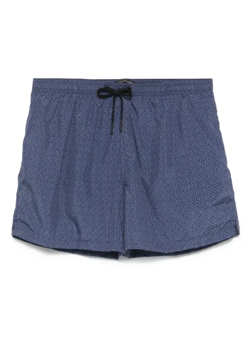 Short de bain à imprimé graphique - Tagliatore - Modalova