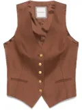 Tagliatore panelled waistcoat - Brown