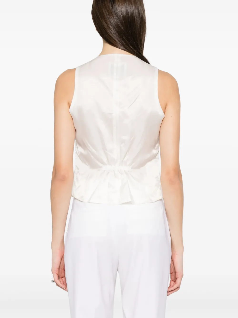 Tagliatore Wollen gilet Wit