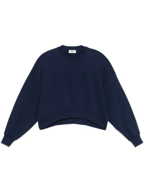 Elisabetta Franchi sudadera con logo en relieve