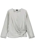 Giorgio Armani silk georgette blouse - Grey