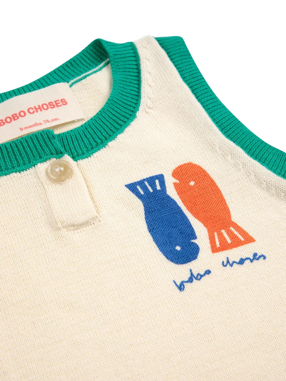 Bobo Choses Katoenen top en shorts Beige