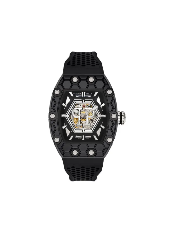 Philipp Plein Crypto King Hexagon Noir Samurai 腕時計 | ブラック
