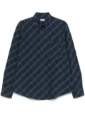Burberry checked shirt jacket - Blue