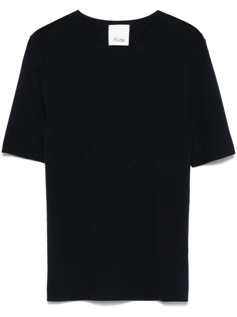 Allude T-shirt van scheerwol Blauw