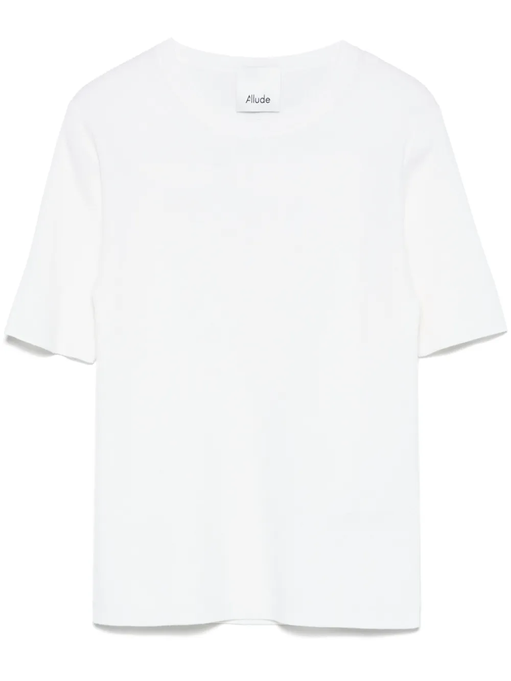 Allude T-shirt van scheerwol Wit