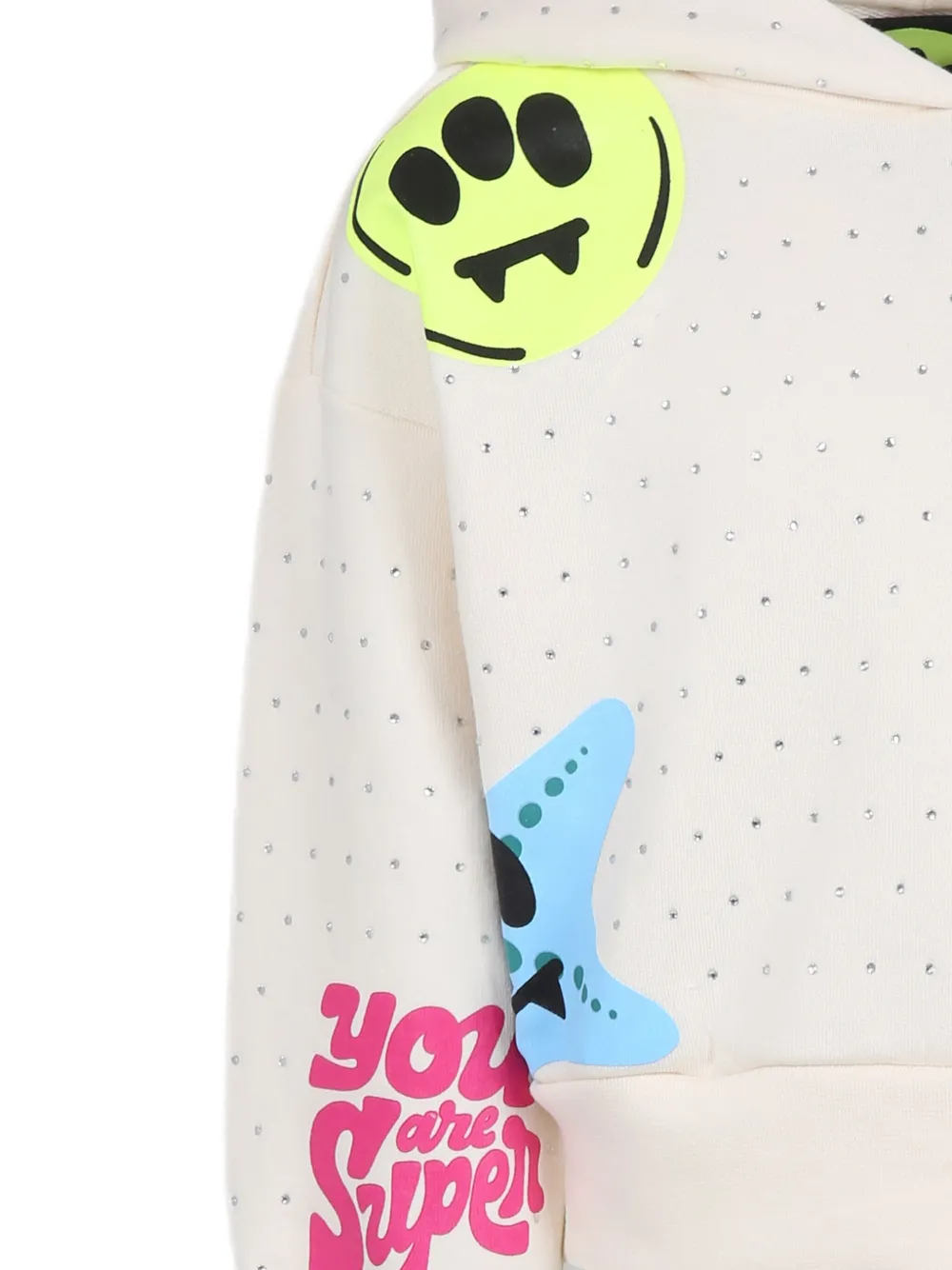 Barrow kids Hoodie met logoprint Beige