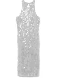 Patrizia Pepe sequinned midi dress - Grey