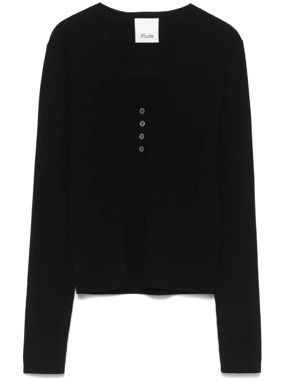 Allude suéter con cuello redondo | negro | Image 1