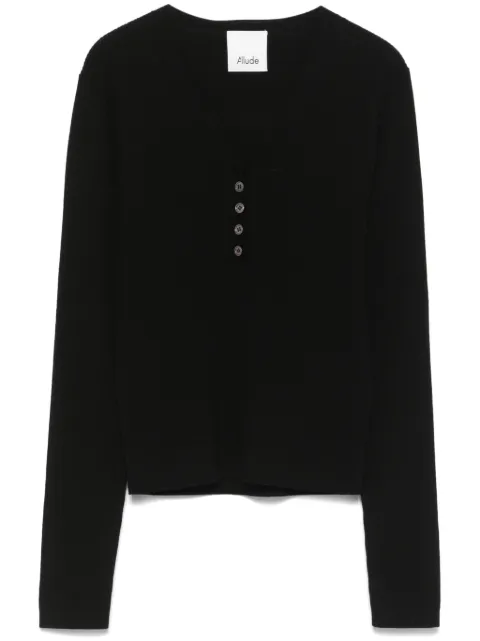 Allude suéter con cuello redondo