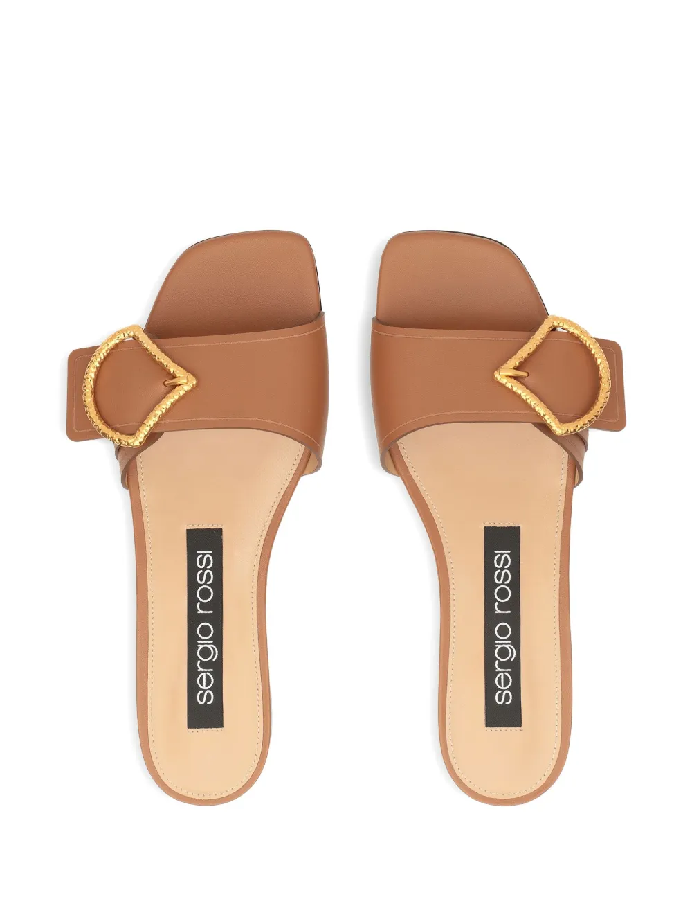 Sergio Rossi leather sandals Brown