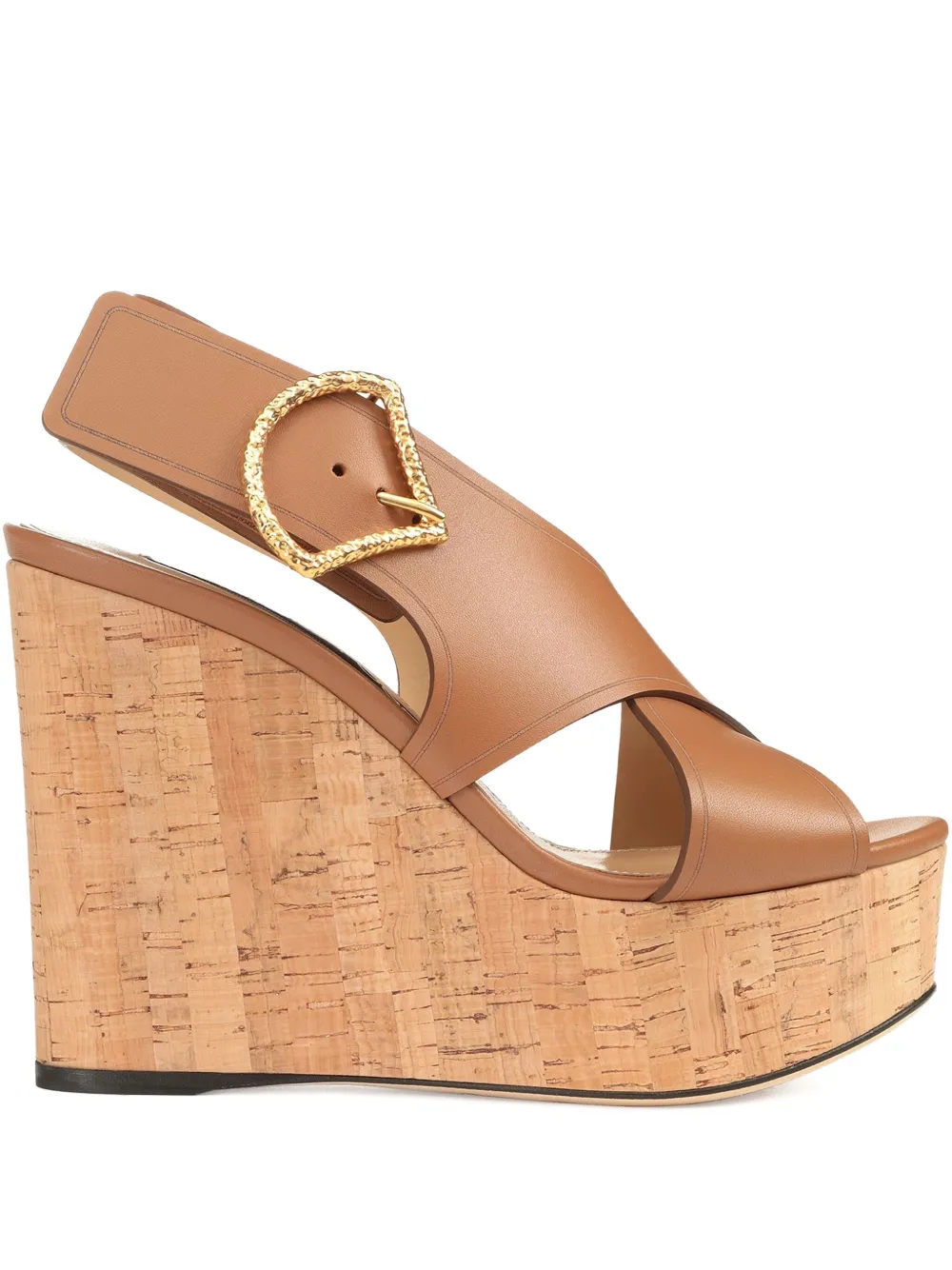 Sergio Rossi 75mm leather sandals Brown