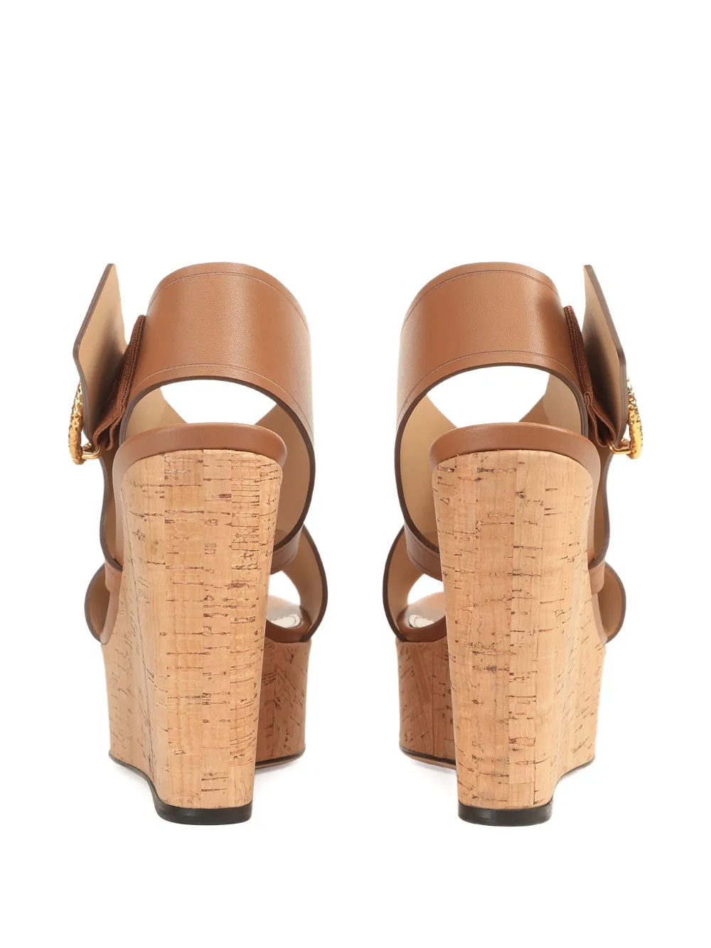 Sergio Rossi 75mm leather sandals Brown