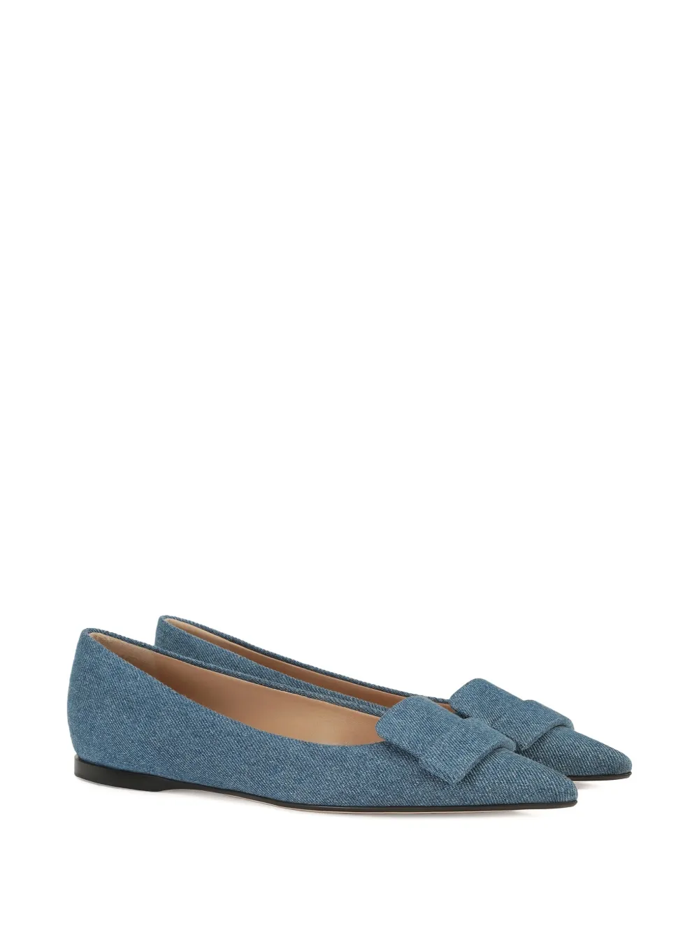 Sergio Rossi Denim ballerina's - Blauw