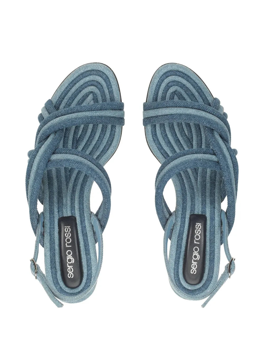 Sergio Rossi 50mm Watamu sandals Blue