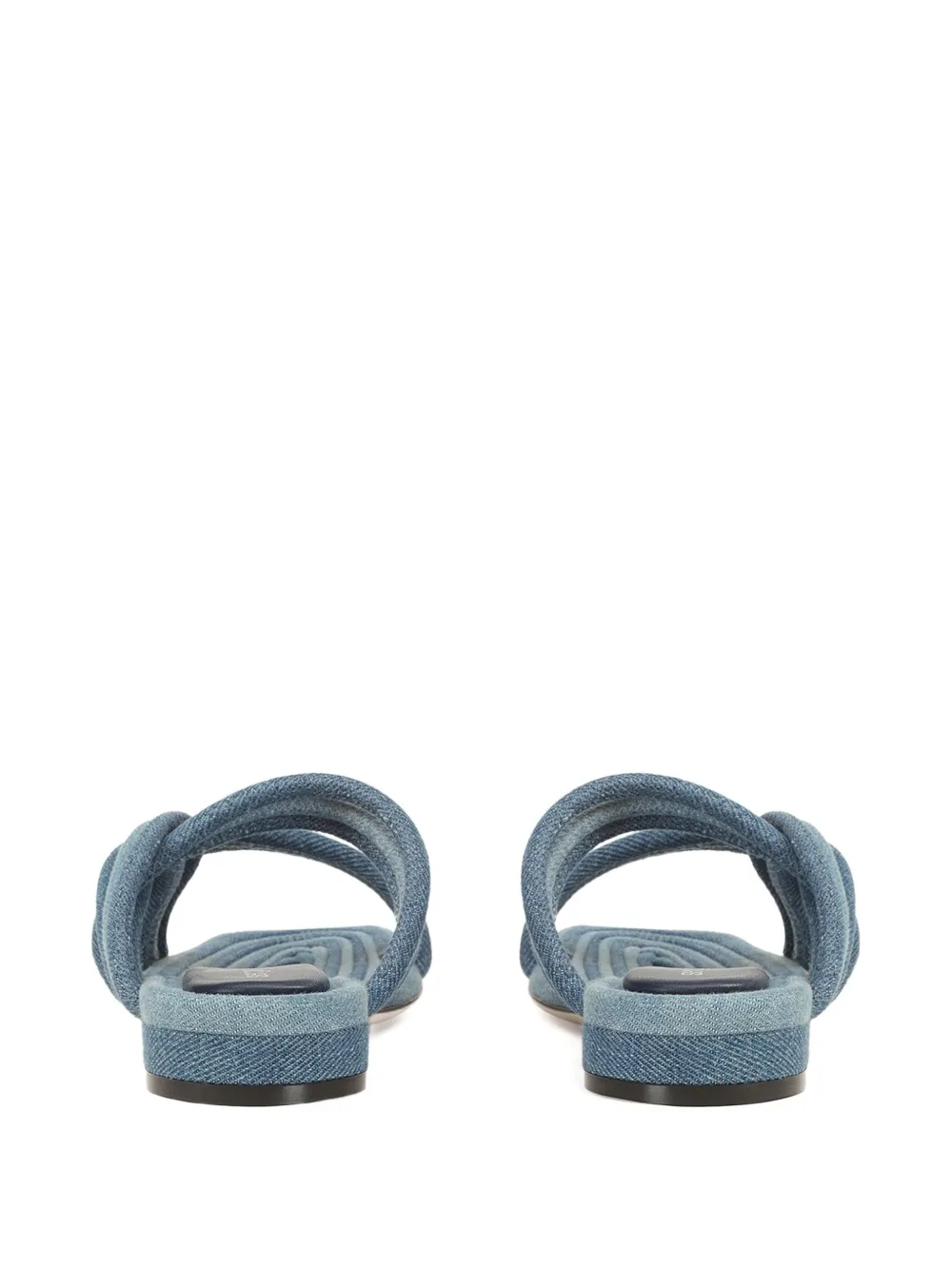 Sergio Rossi braided denim sandals Blue