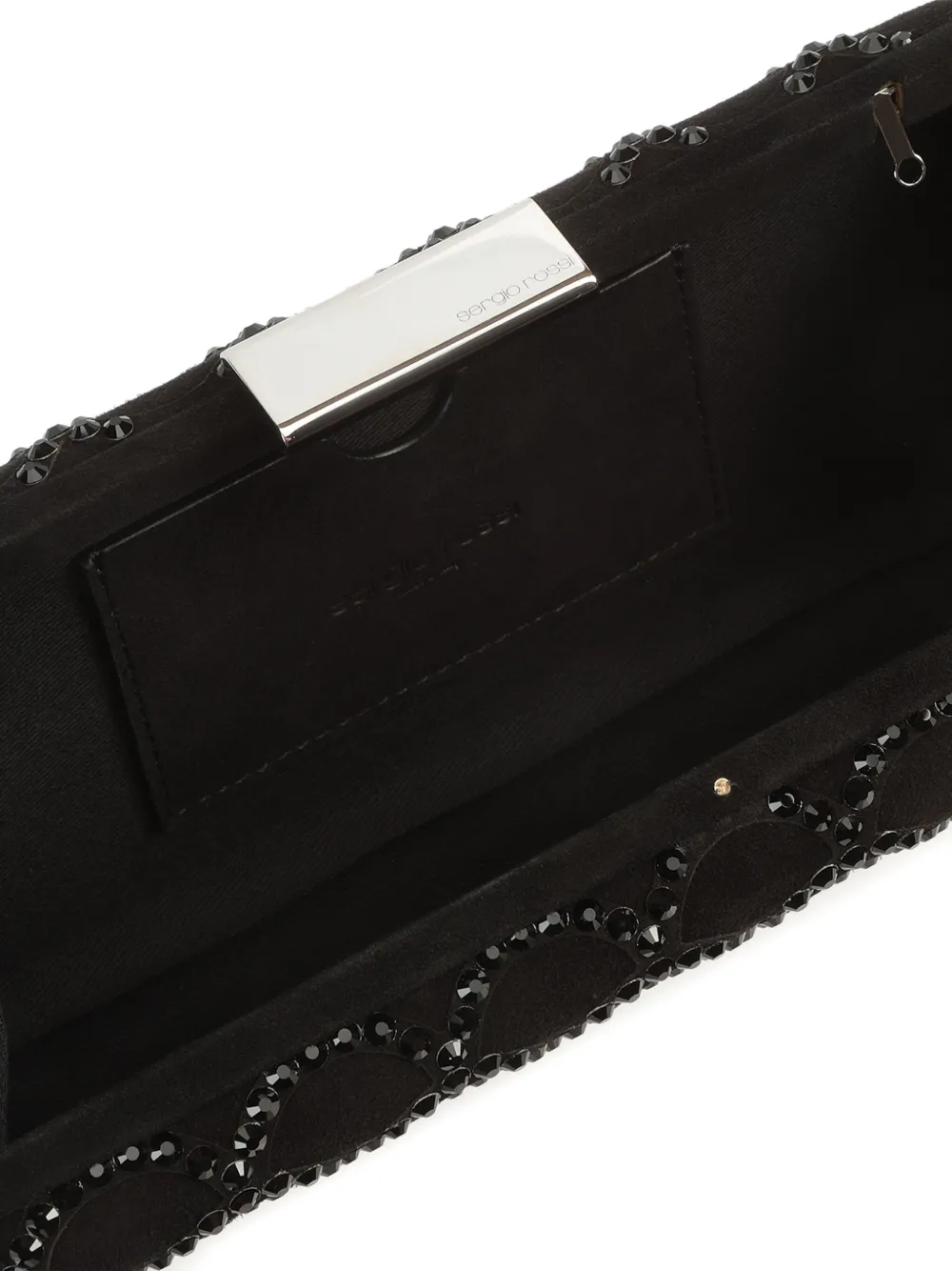 Sergio Rossi Sr Mermaid clutch Zwart