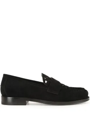 Gianvito Rossi スエード ローファー | ブラック | FARFETCH JP