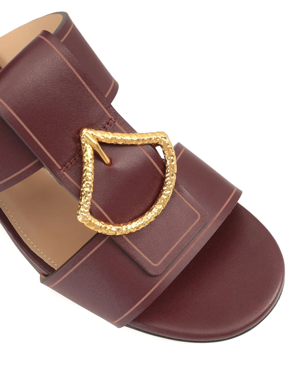 Sergio Rossi 50mm leather sandals Red