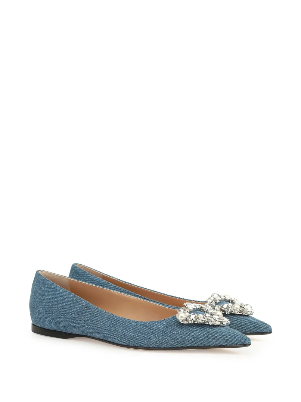 Sergio Rossi Godiva Precious ballerina's - Blauw