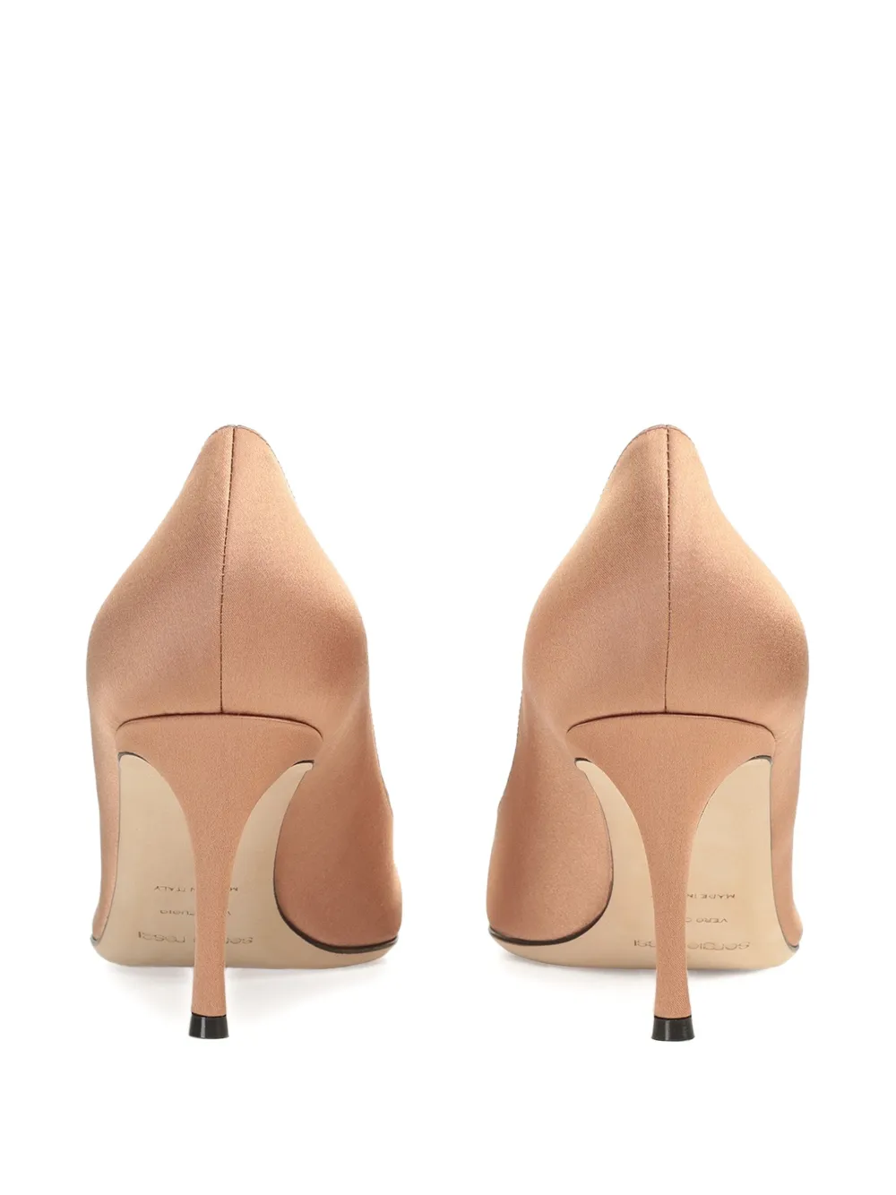 Sergio Rossi 75mm satin-finish pumps Neutrals