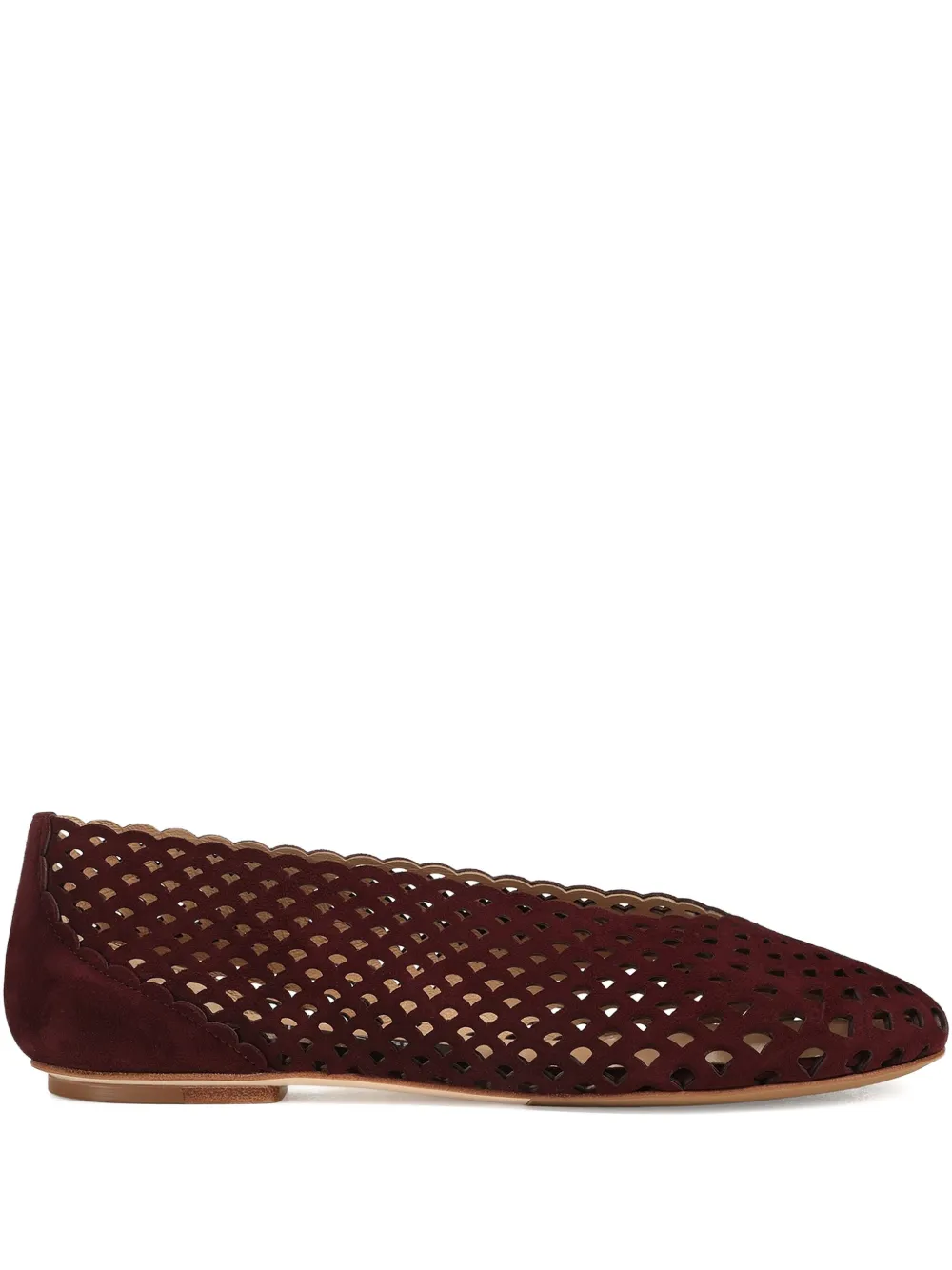 Sergio Rossi leather ballet flats - レッド Sergio Rossi leather ballet flats - レッド