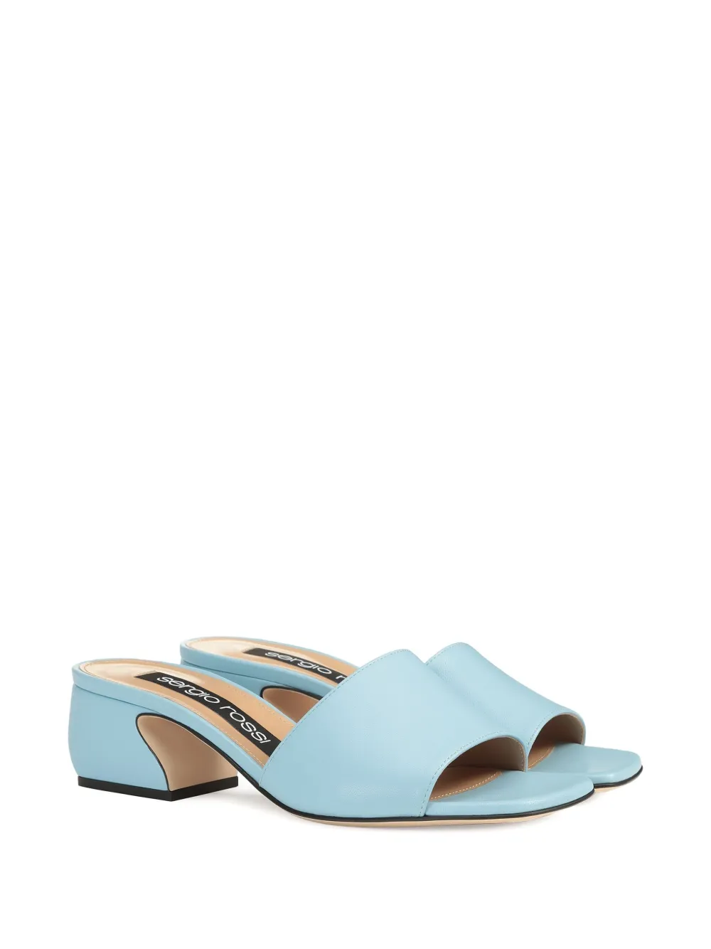 Sergio Rossi 45mm leather sandals Blue