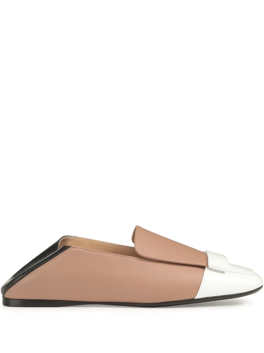 Sergio Rossi Tweekleurige slippers Bruin