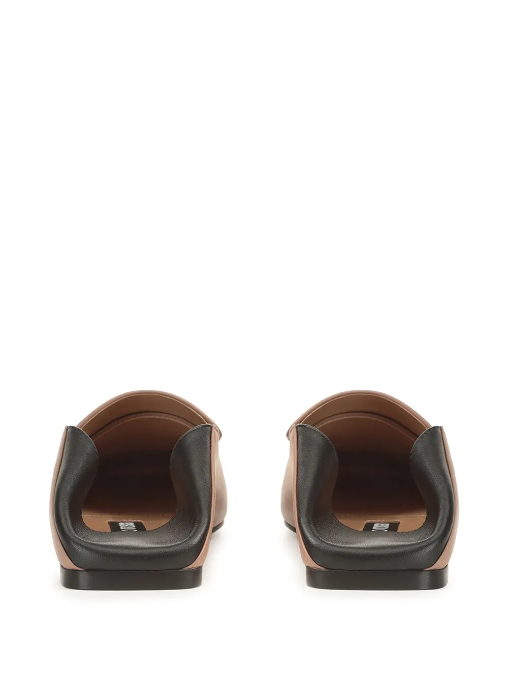 Sergio Rossi Tweekleurige slippers Bruin