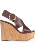 Sergio Rossi 75mm Sea Scale sandals - Red