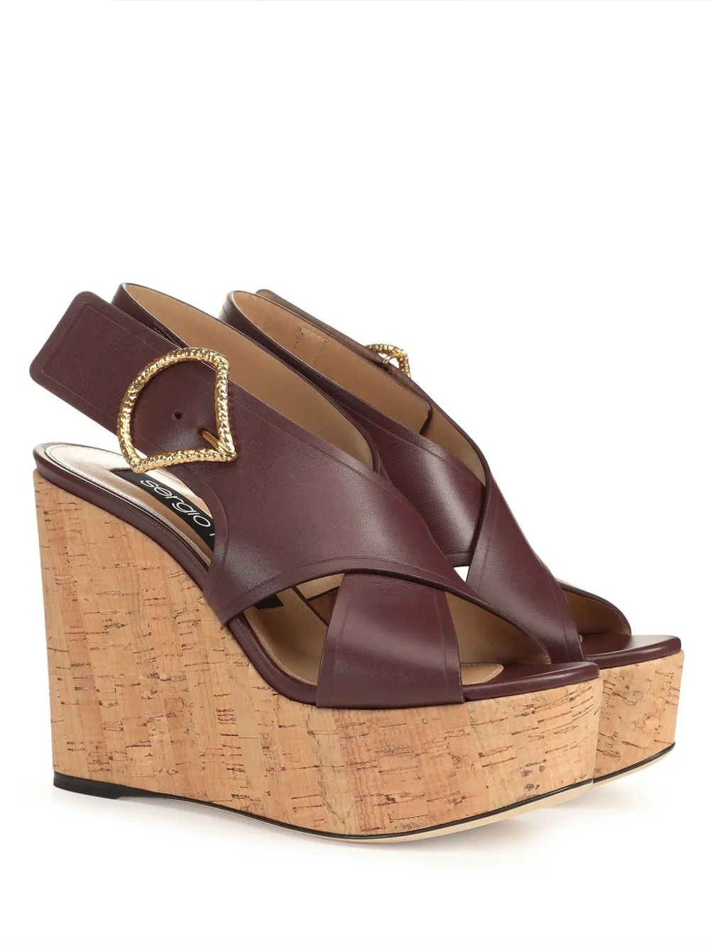 Sergio Rossi 75mm Sea Scale sandals Red