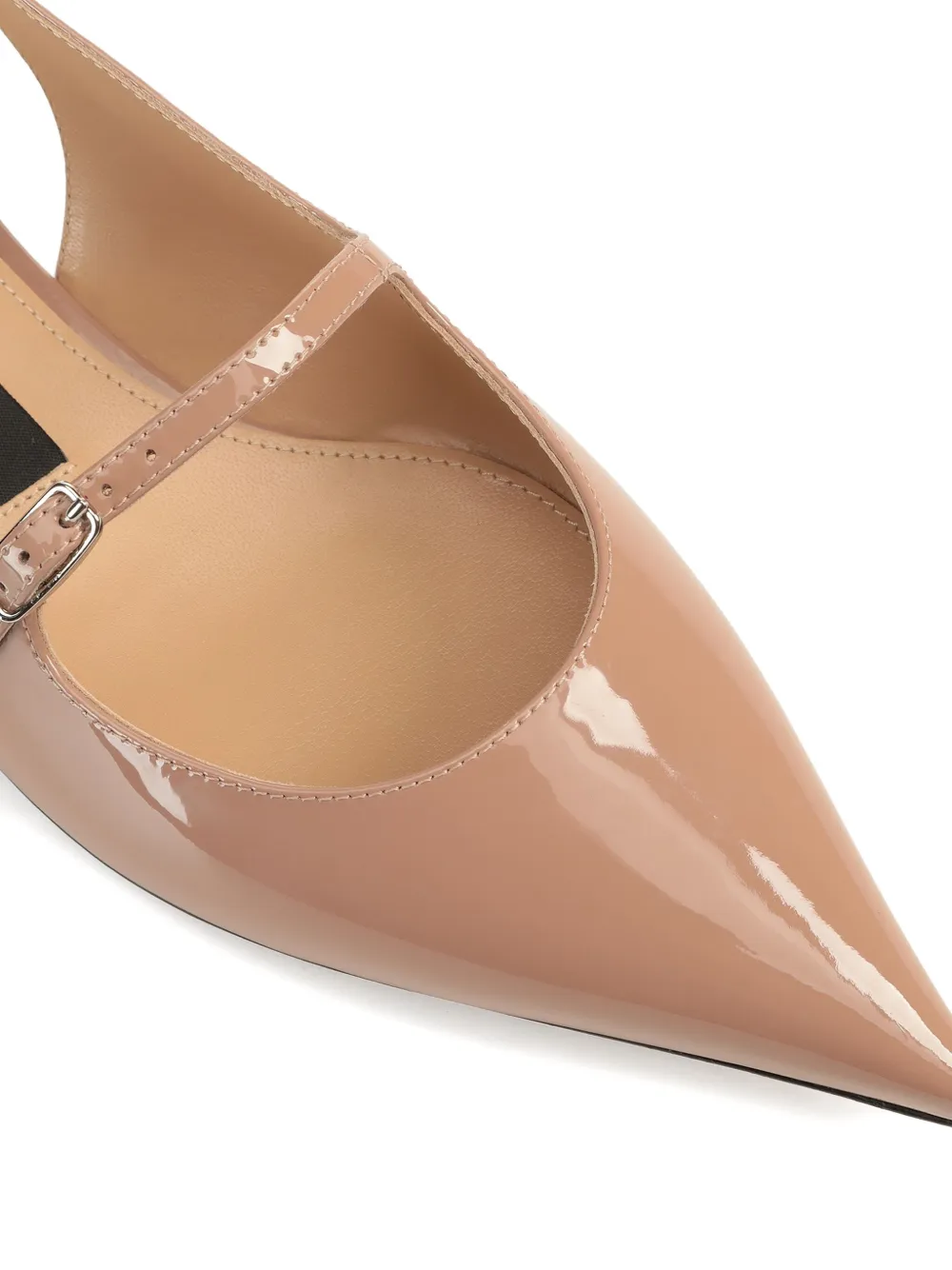 Sergio Rossi pointed-toe slingback pumps Neutrals