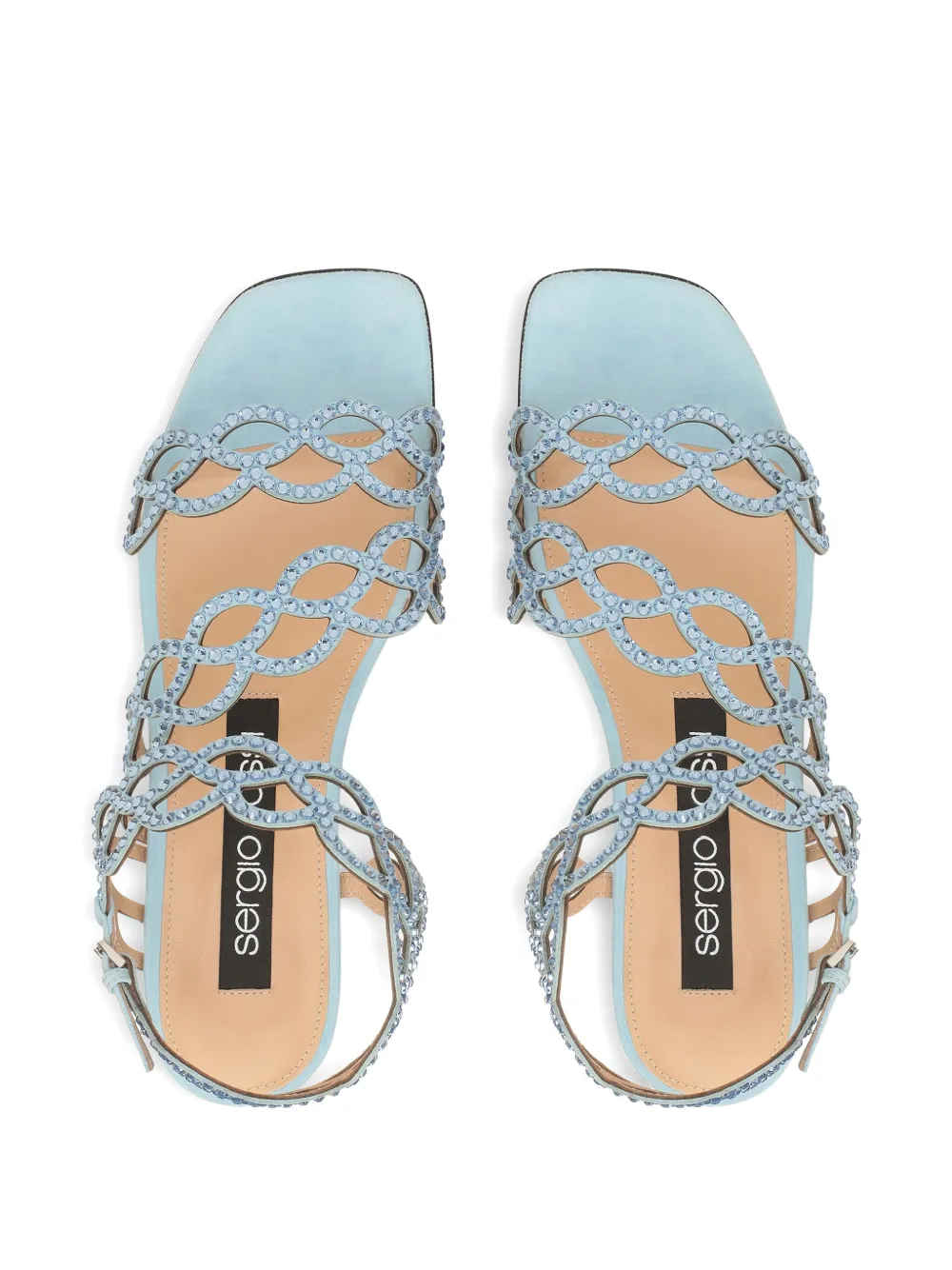 Sergio Rossi leather sandals Blue