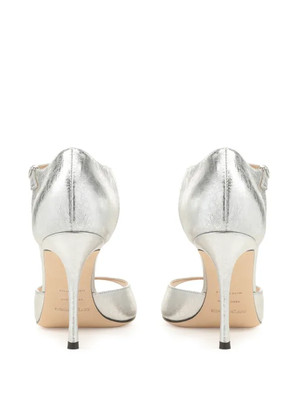Sergio Rossi 90mm Godiva Sandals | Silver | FARFETCH CH