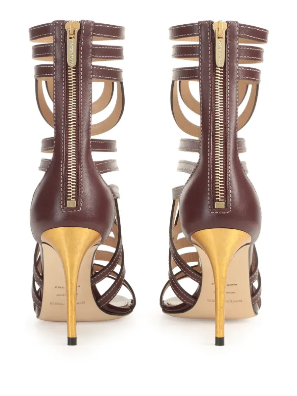 サンダル・ミュール Sergio Rossi Sr Agate Flat Sandals In Smooth Leather B11740MFL310154.6024.1.H1.jpg