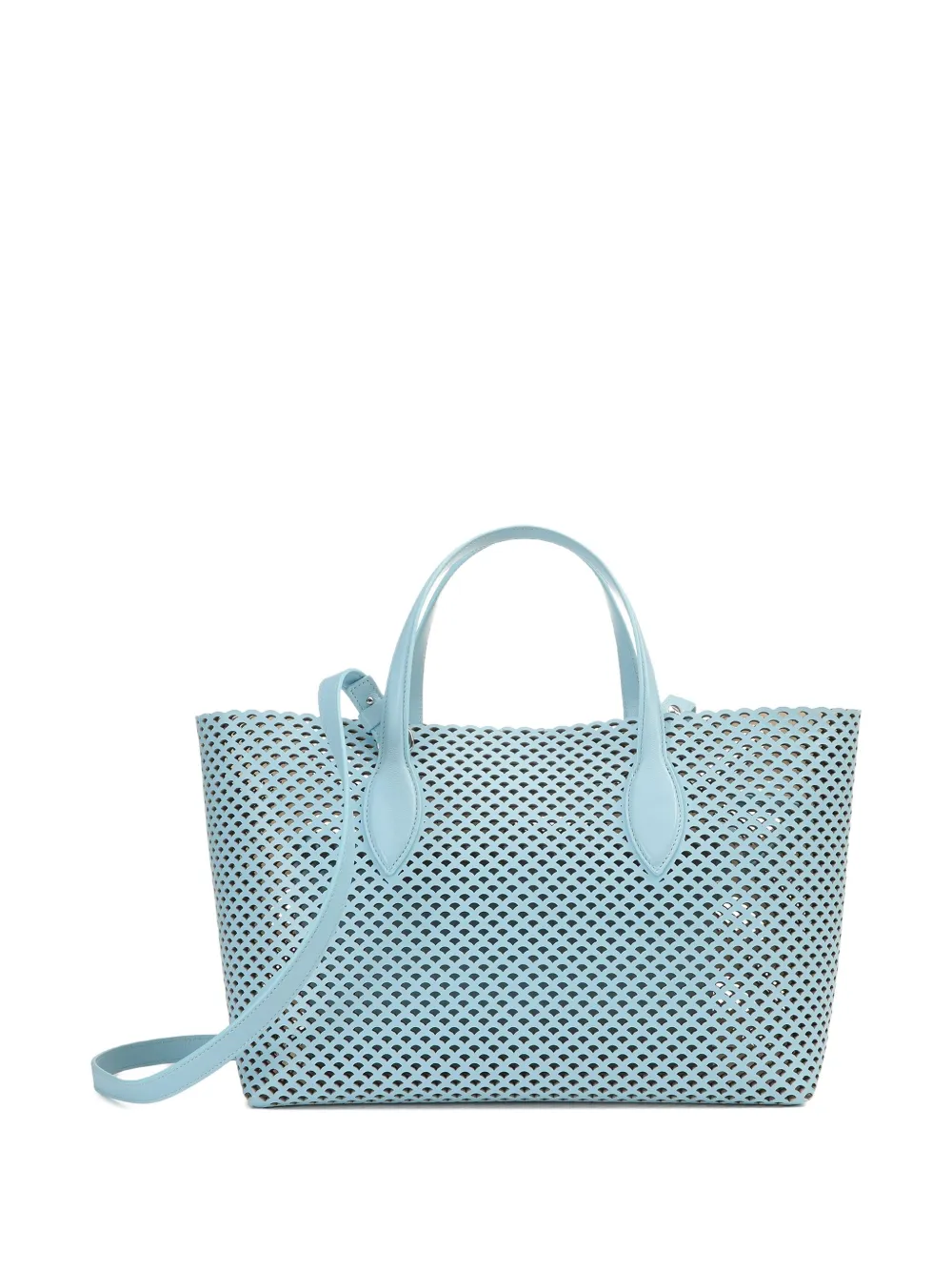 Sergio Rossi Kleine Mermaid leren shopper Blauw