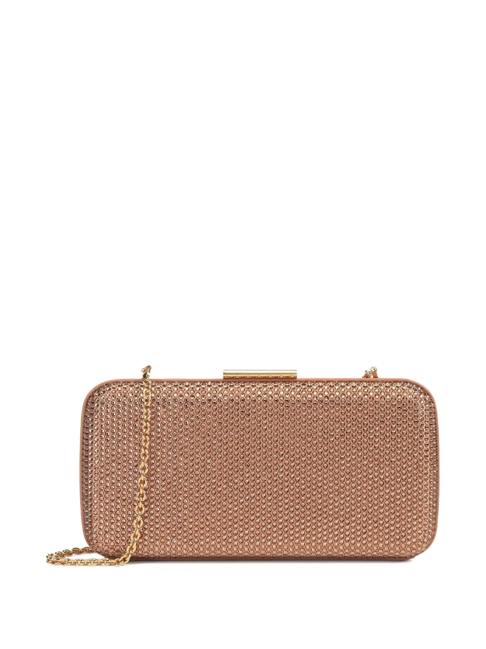 Sergio Rossi Secret clutch verfraaid met kristallen Roze