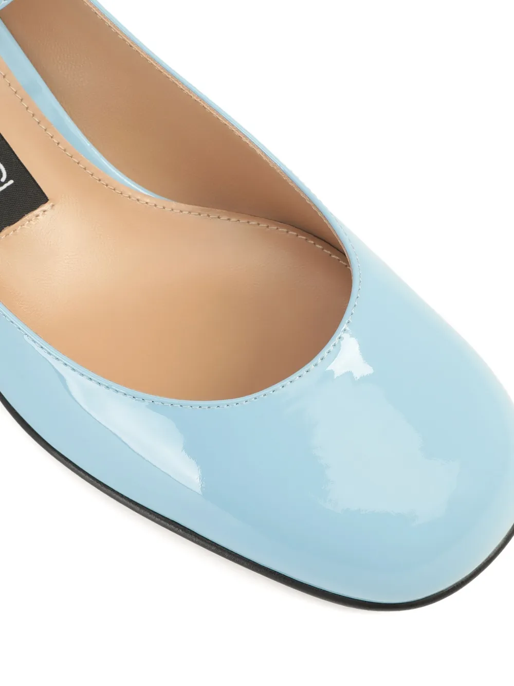 Sergio Rossi 45mm Si patent leather ankle-strap pumps Blue