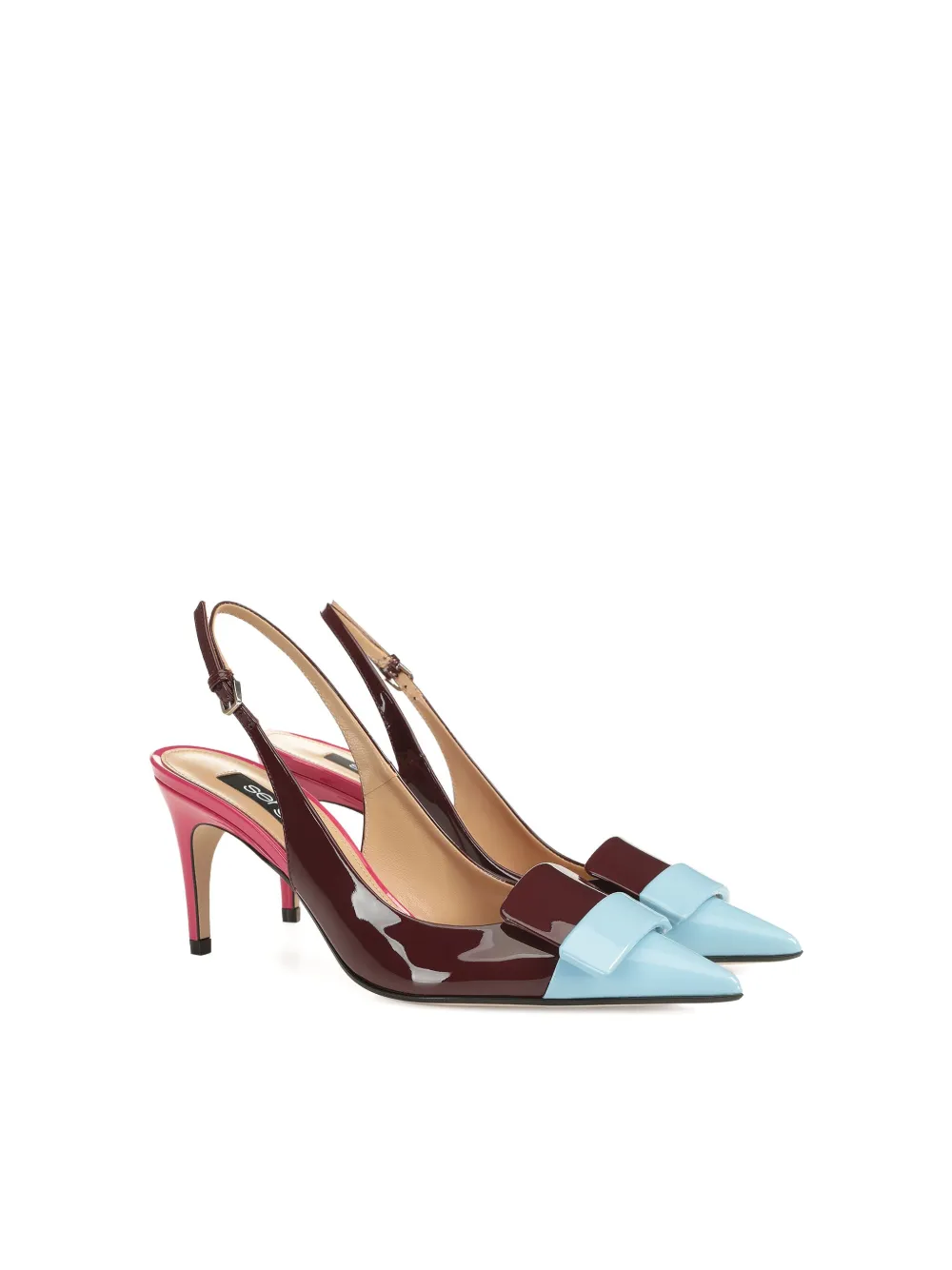Sergio Rossi leather pumps Red