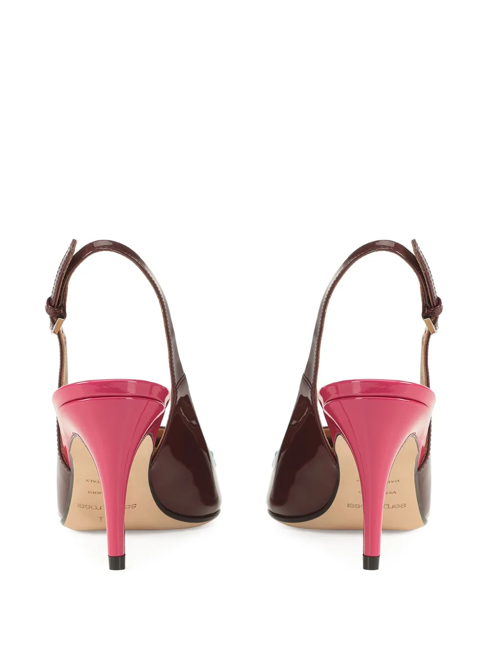 Sergio Rossi leather pumps Red