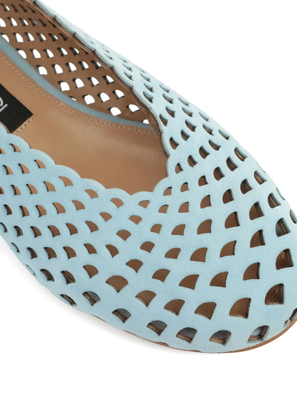 Sergio Rossi leather ballet flats Blue