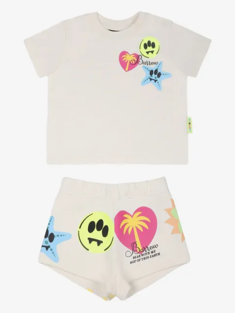 Barrow kids logo-print short set