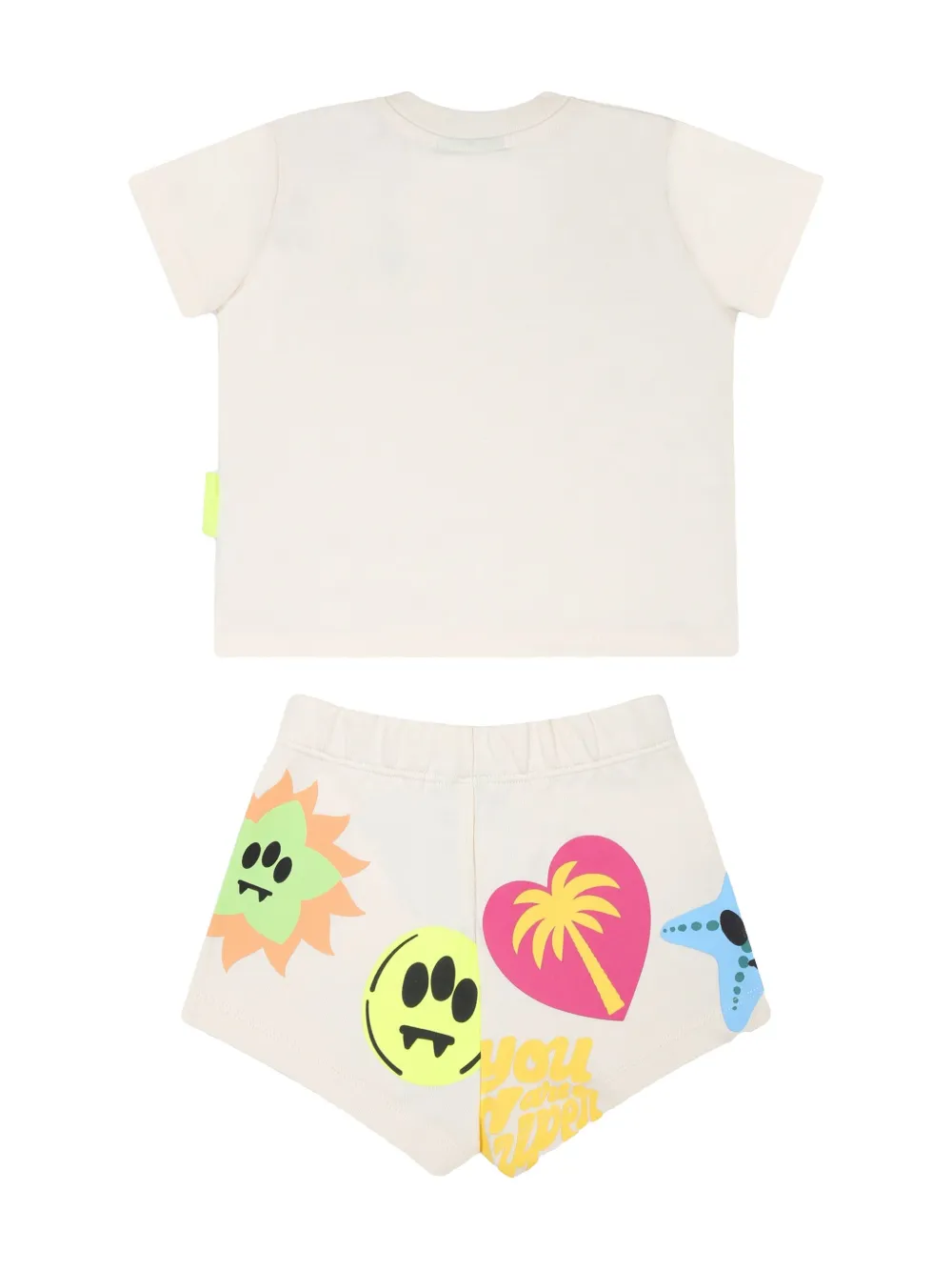 Barrow kids Shorts met logoprint - Beige