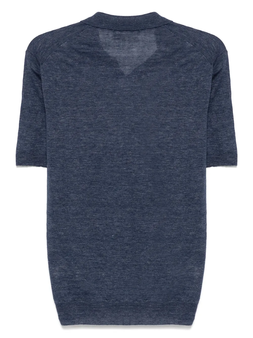 Barba Fijngebreid T-shirt - Blauw