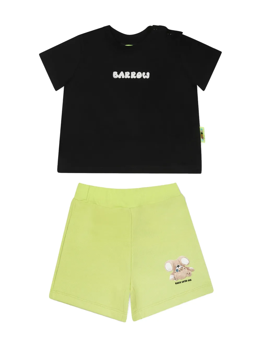 Barrow kids Shorts met logoprint - Zwart