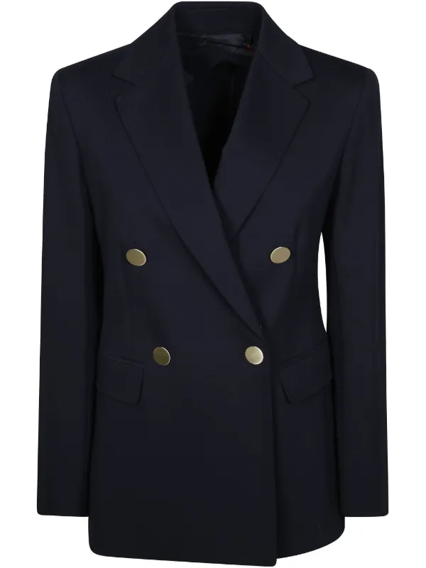 【送料&関税込】Max Mara Double-breasted Long-sleeved Blazer MAX MARA - Double-breasted blazer | Leam Roma - Luxury