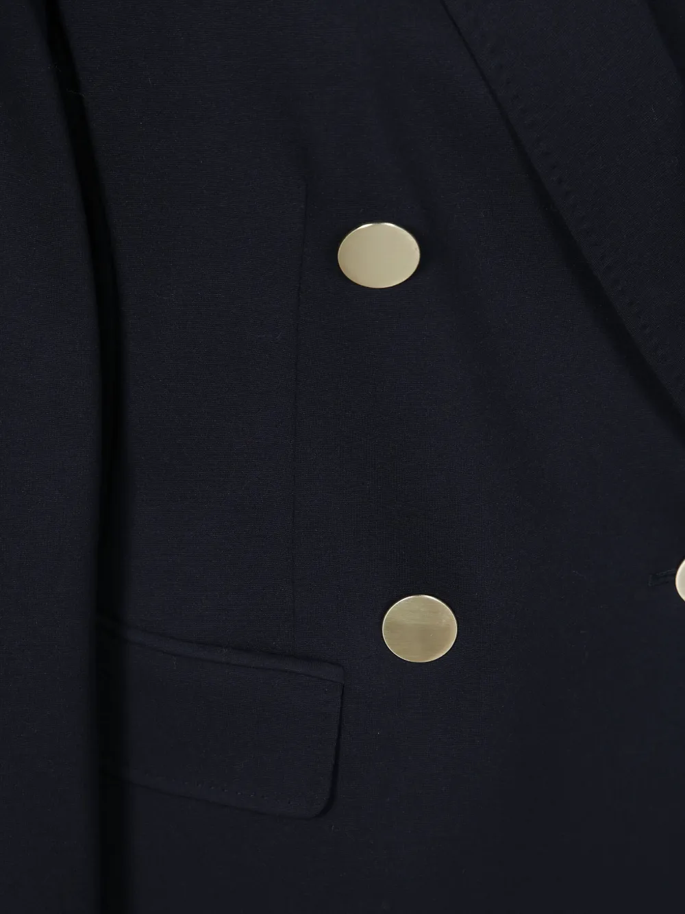 Max Mara Jersey blazer met dubbele rij knopen Blauw