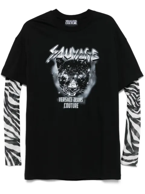 Versace Jeans Couture t-shirt à design superposé