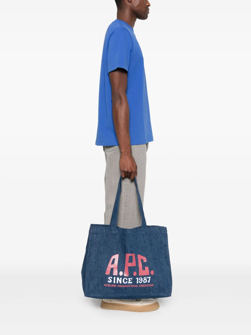 A.P.C. Diane Carpenter shopper - Blauw