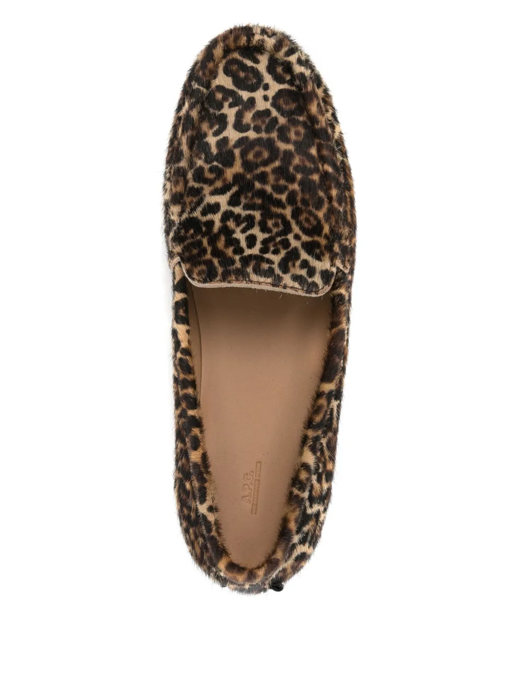 Apc Swan Loafers In Brown